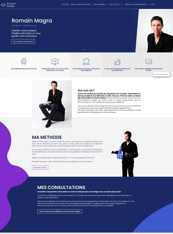 Aperçu du site Romain Magra