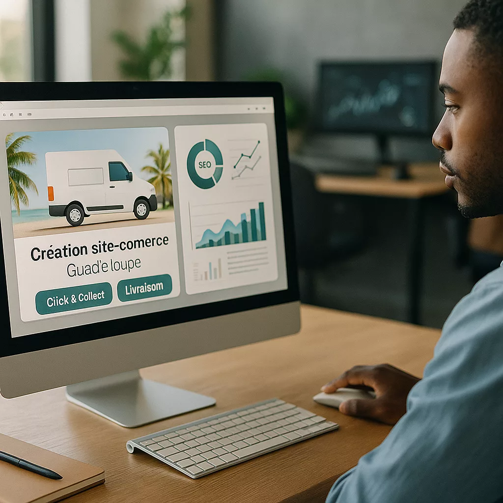 Création site e‑commerce en Guadeloupe : Click & Collect, livraison