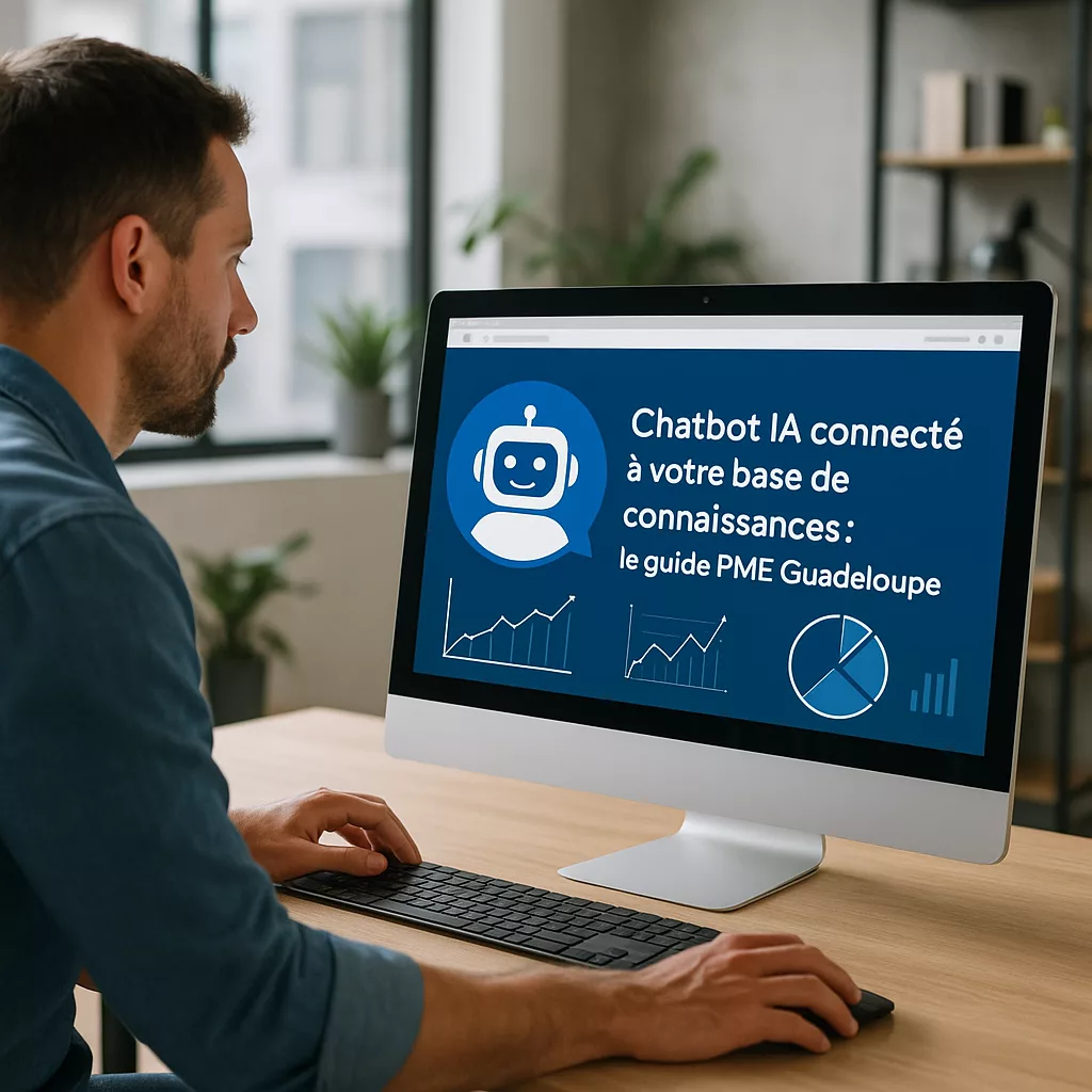 Chatbot IA connecté à votre base de connaissances : le guide PME Guadeloupe